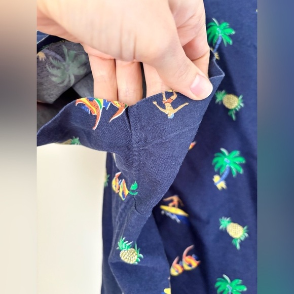 Ralph Lauren Men’s XXL Surfer Print Oxford Untucked Fit Shirt - Picture 7 of 9